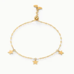 Stellar Luminous Adjustable Gold Bracelet