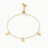 Stellar Luminous Adjustable Gold Bracelet