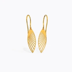 Rhodeus Drop Gold Earrings