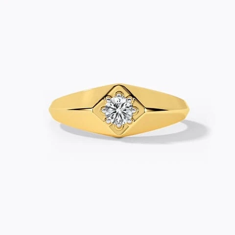 Mark Solitaire Ring